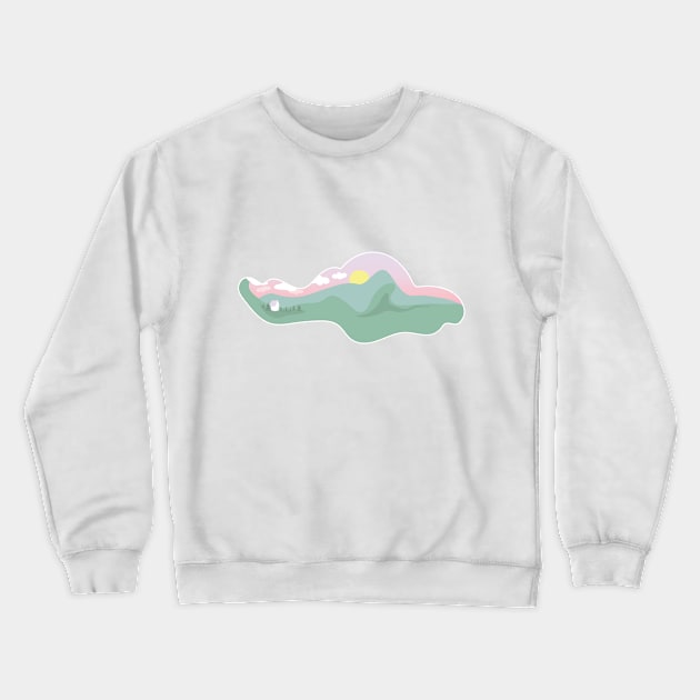 Little Cloud Town Crewneck Sweatshirt by astridvard